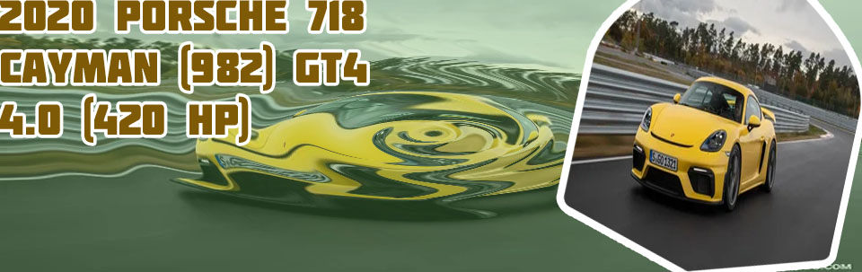 2020 porsche 718 cayman gt4 hp
